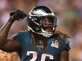 Jay Ajayi and the Philadelphia Eagles top Randall the Handle's power rankings. (GETTY IMAGES)