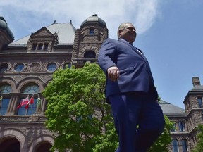 Premier Doug Ford is pictured June 8, 2018 -- a day after he won the provincial election. (The Canadian Press)
