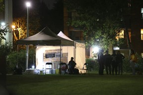 The Toronto Overdose Prevention Society recently started up a safe- injection site at the Dunn Ave. Parkette just south of Queen St. W. (Jack Boland, Toronto Sun)