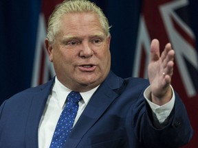 Premier Doug Ford reacts to the ruling which shot down his plan to downsize Toronto council. (Craig Robertson, Toronto Sun)