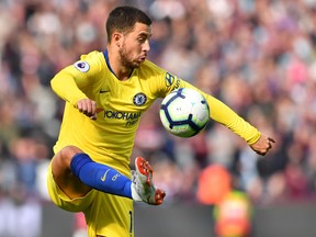 Eden Hazard and Chelsea are tied with Watford as the Premier League's most improved clubs so far this season. (GETTY IMAGES)