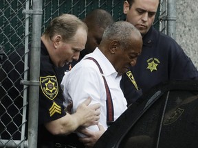 Bill Cosby departs after his sentencing hearing at the Montgomery County Courthouse on Tuesday (Matt Slocum/AP)