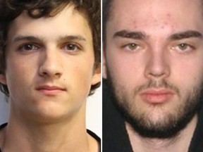 Nathan Hunter, left, and Jesse Breese are wanted for a May 24, 2018 bank robbery near Warden Ave. and St. Clair Ave. E.