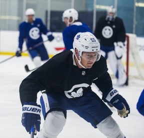 Andreas Borgman figures he would fill a physical void left by the departure of Maple Leafs defenceman Roman Polak. (TORONTO SUN FILE)