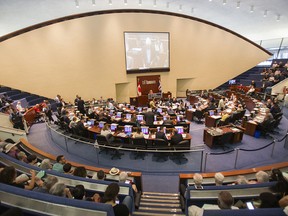 Council chambers at city hall in Toronto, Ont. on Monday, August 20, 2018. (Ernest Doroszuk/Postmedia)