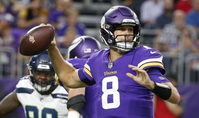 Kirk Cousins takes over as starting QB for the Vikings. AP PHOTO