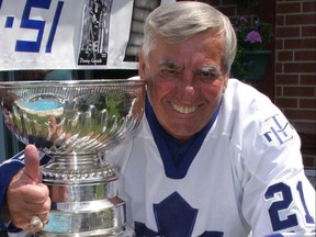 Danny Lewicki won a Stanley Cup with the Maple Leafs in 1951.