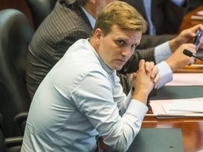 Councillor Joe Cressy during a council meeting at City Hall in Toronto on September 13, 2018. (Ernest Doroszuk/Toronto Sun)