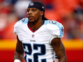 Running back Dexter McCluster, here with the Tennessee Titans in 2015, will wear the Double Blue of the CFL Argos on Friday night in Calgary. (Photo by Jamie Squire/Getty Images)