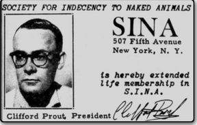 SINA was a prank that saw chapters spring up around the U.S. It’s president was Buck Henry.