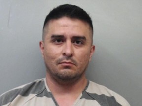 This image provided by the Webb County Sheriff’s Office shows Juan David Ortiz, a U.S. Border Patrol supervisor who was jailed Sunday, Sept. 16, 2018, on a $2.5 million bond in Texas, accused in the killing of at least four women.