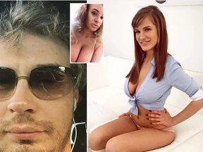 Russian cops are hunting wealthy playboy, Andrey 'Bluebeard' Demenkov, accused of battering his porn star girlfriend, Olga Kudrova, to death.