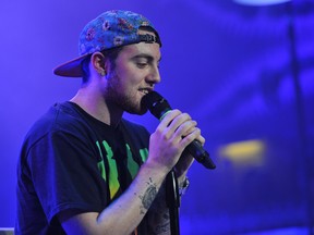 Mac Miller performs live in concert on the "The Blue Slide Park Tour" at the House of Blues Chicago, Illinois on October 12, 2011.