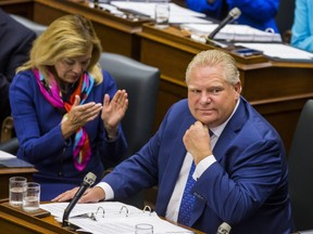 Ontario Premier Doug Ford during Wednesday morning's session in the legislature at Queen's Park. (Ernest Doroszuk/Toronto Sun)