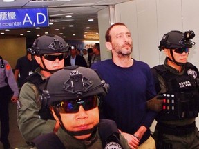 Oren Shlomo Mayer arrives back in Taiwan where he is accused in the dismemberment murder of a Canadian teacher.