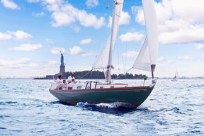 Tribeca Sailing takes small groups and couples out on its 35-foot sailboat Tara for a different perspective of New York Harbor. (Tribeca Sailing photo)