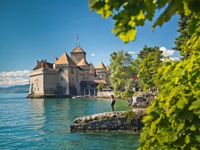 Perched on the edge of Lake Geneva, Swizterland's picturesque medieval Chateau de Chillon is remarkably well preserved. (DOMINIC ARIZONA BONUCCELLI)