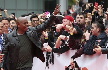 The premiere of A Star is Born directed by and starring Bradley Cooper, Sam Elliott Dave Chapelle (pictured)  and Lady Gaga during the Toronto International Film Festival in Toronto on Sunday September 9, 2018. Jack Boland/Toronto Sun/Postmedia Network