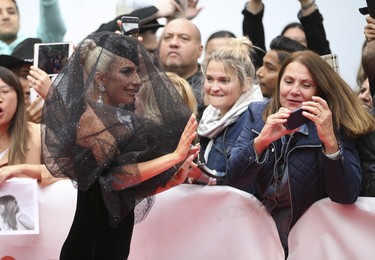 The premiere of A Star is Born starring  Lady Gaga at the Toronto International Film Festival in Toronto on Sunday September 9, 2018. Jack Boland/Toronto Sun/Postmedia Network