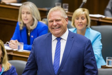 Ontario Premier Doug Ford during the morning session in the legislature at Queen's Park in Toronto, Ont. on Wednesday September 12, 2018. Ernest Doroszuk/Toronto Sun/Postmedia