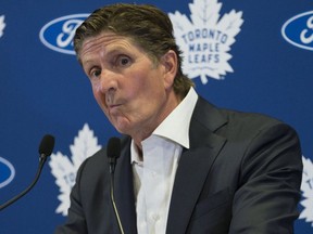 A first-round playoff exit will be unacceptable for Mike Babcock and the Maple Leafs this season.  Craig Robertson/Toronto Sun