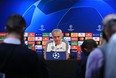 Manchester United's manager Jose Mourinho attends a news conference at Old Trafford on Tuesday. (GETTY IMAGES)