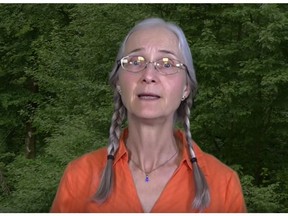 Former federal Green Party candidate Monika Schaefer refers to the Holocaust as “the six-million lie” and claims, “these things did not happen.”