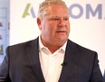 Ontario Premier Doug Ford speaks at Algoma in Sault Ste. Marie, Ont., on Tuesday, Oct. 24, 2018 in Sault Ste. Marie, Ont. (BRIAN KELLY/POSTMEDIA NETWORK)