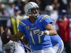Quarterback Philip Rivers and the Los Angeles Chargers are Dan's pick of the week against Cleveland. (AP PHOTO)