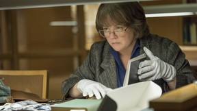 This image released by Fox Searchlight Pictures shows Melissa McCarthy in a scene from “Can You Ever Forgive Me?” (Fox Searchlight Pictures)