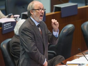 Councillor Joe Mihevc speaks during a council meeting on Sept. 13, 2018. (Ernest Doroszuk, Toronto Sun)