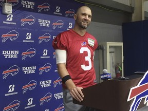 Buffalo Bills veteran quarterback Derek Anderson will start on Sunday at Indianapolis. (AP PHOTO)