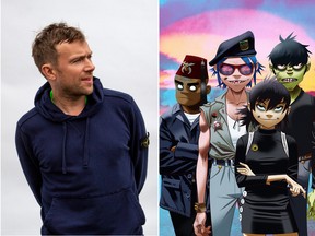 Damon Albarn's cartoon band Gorillaz has released its sixth album, The Now Now. From left, Russel Hobbs, 2-D, Noodle and Murdoc Niccals.