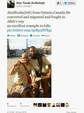 ISIS jihadi Muhammad Ali, right, and his little buddy Andre Poulin from Timmins.