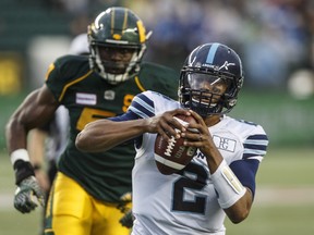 James Franklin returns under centre for the Argonauts when they take on the Ticats tonight at BMO. (The Canadian Press)