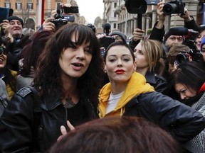 Happier times. Former friends Asia Argento and Rose McGowan are engaged in a #MeToo melee.