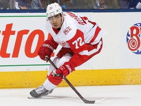 Detroit Red Wings forward Andreas Athanasiou knows what holdout William Nylander is going through. GETTY IMAGES