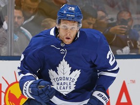 Connor Brown of the Toronto Maple Leafs. (CLAUS ANDERSEN/Getty Images)