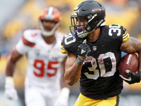 Once again, Steelers running back James Conner was a solid fantasy point producer this week. (AP)