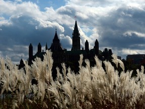 Parliament Hill in Ottawa is viewed from the shores of Gatineau, Quebec on Oct. 22, 2013.