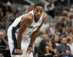The Raptors traded star DeMar DeRozan to San Antonio for Kawhi Leonard. But the decision was a difficult and highly emotional one, hitting president Masai Ujiri especially hard. AP PHOTO