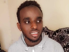 Abdihared Bishar Mussa, 23, charged in the death of Nicholas Cameron. SUPPLIED PHOTO