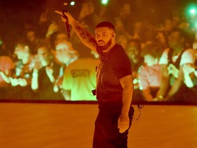 Drake performs at the Scotiabank Arena in Toronto on Aug. 21, 2018.