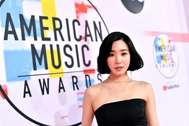 LOS ANGELES, CA - OCTOBER 09: Tiffany Young attends the 2018 American Music Awards at Microsoft Theater on October 9, 2018 in Los Angeles, California.  (Photo by Emma McIntyre/Getty Images For dcp)