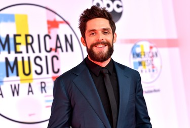 LOS ANGELES, CA - OCTOBER 09: Thomas Rhett attends the 2018 American Music Awards at Microsoft Theater on October 9, 2018 in Los Angeles, California.  (Photo by Emma McIntyre/Getty Images For dcp)