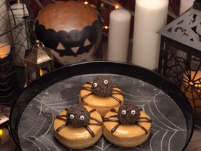 Tim Hortons' Spooky Spider doughnut.