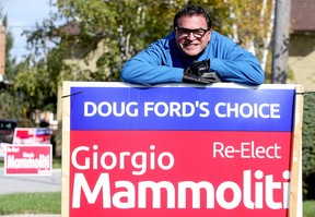 Councillor Giorgio Mammoliti on the campain trail ahead of the 2018 Toronto Municipal Election in Toronto on Tuesday, Oct. 16, 2018. (Dave Abel/Toronto Sun/Postmedia Network)