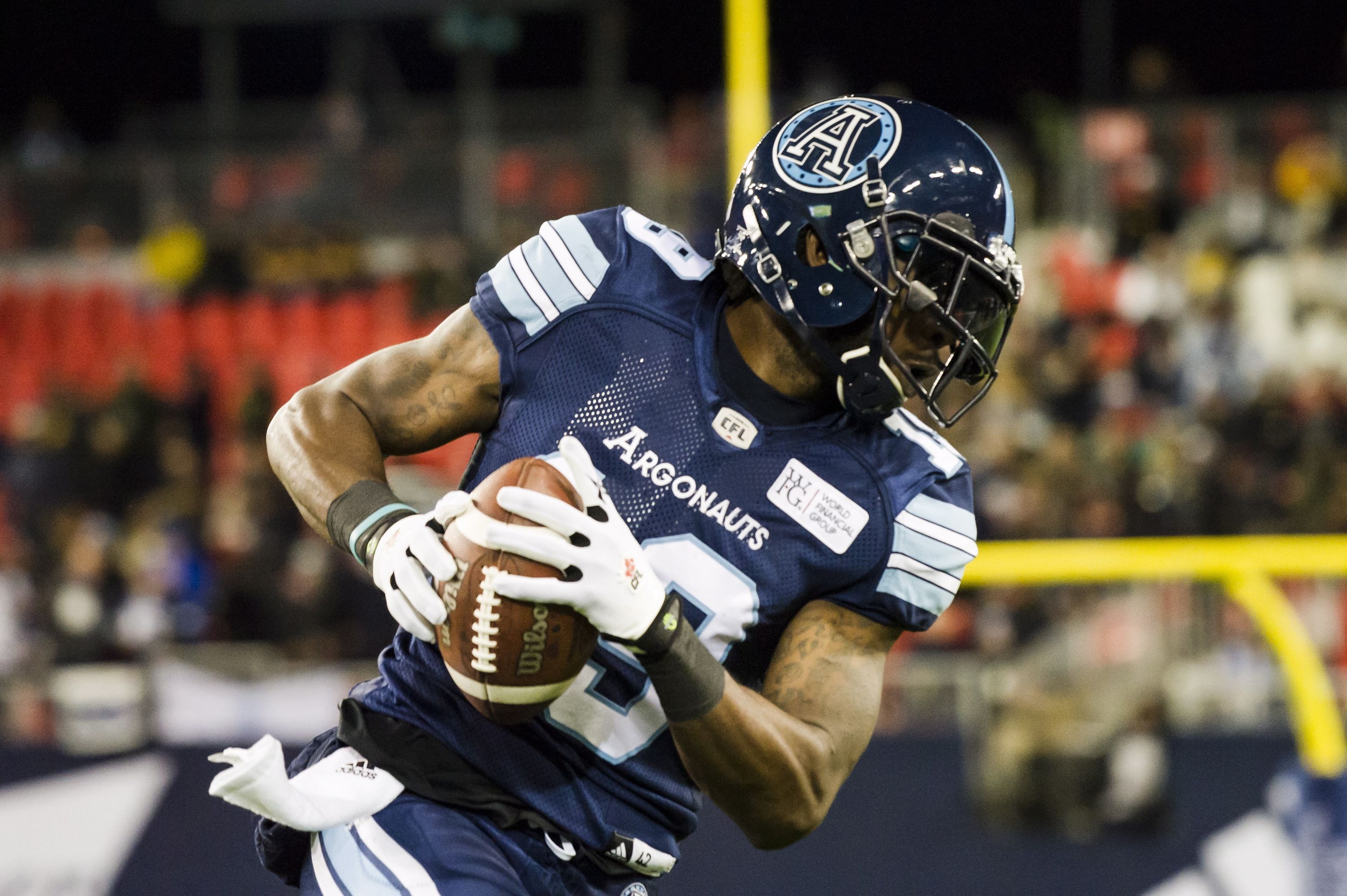 Argonauts re-sign Grey Cup MOP Muamba