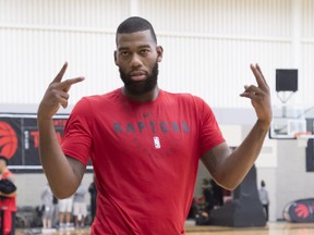 Toronto Raptors’ Greg Monroe is looking for a chance and some stability after a year in which he was moved from Milwaukee to Phoenix and then on to Boston. (The Canadian Press)