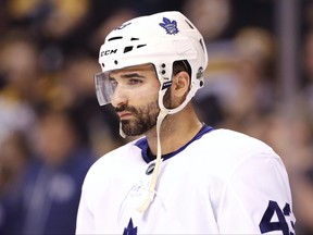 Maple Leafs’ Nazem Kadri has been held scoreless through his team’s first eight games. (Getty Images File)
